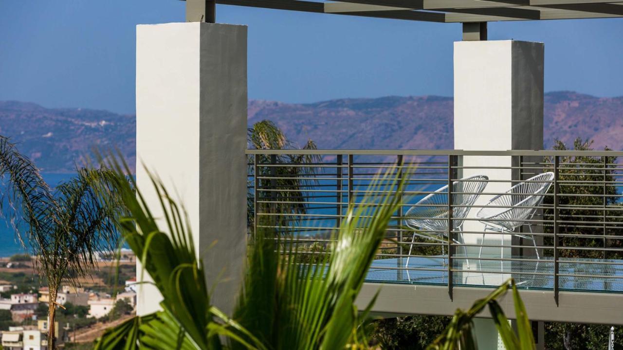 Villa Emilia I Luxury, Amazing Seaview, Next To The Town Kíssamos Екстериор снимка